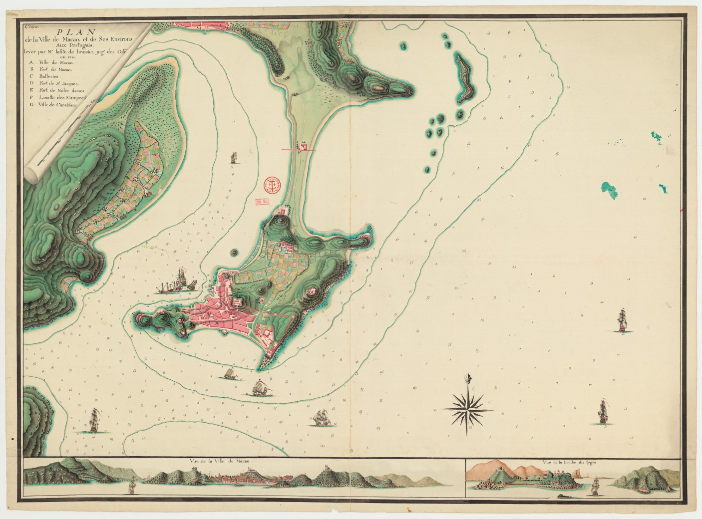 全球地圖中的澳門